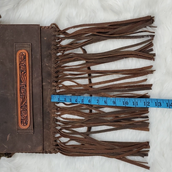 American Darling leather suede crossbody purse bag - Picture 10 of 10